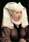 Lady Wearing a Gauze Headdress WEYDEN, Rogier van der